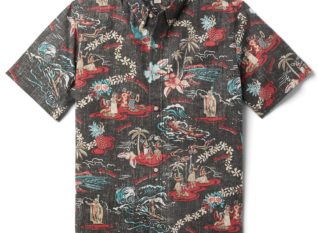 Hawaiian Aloha Shirt Vintage Brown